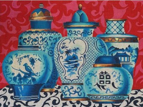 Blue Vases