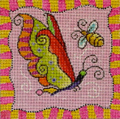 Whimsy Green Butterfly