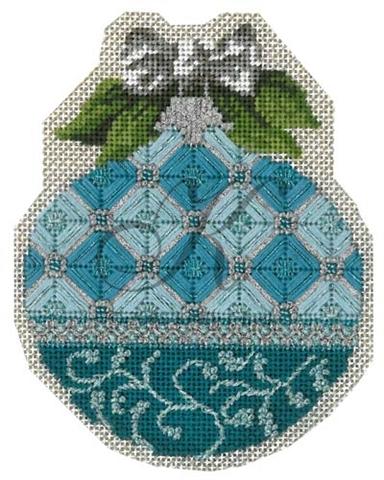 March Aquamarine Ornament Stitch Guide