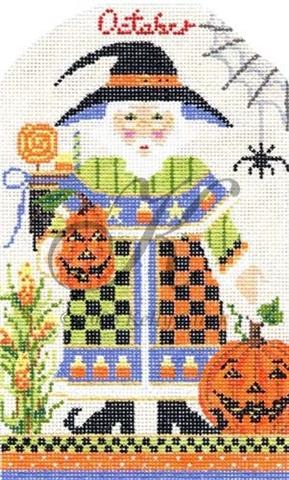 October Wizards Halloween Santa Stitch Guide