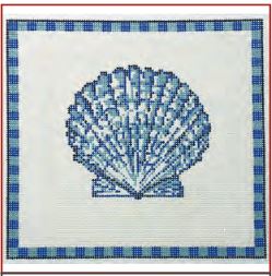 Scallop Shell In Ocean Blue - 13ct