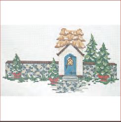 Winter Village - Village Gate House Stitch Guide