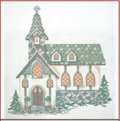 Winter Village - Old Stone Church Stitch Guide