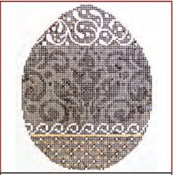 Chocolate Damask Egg