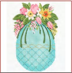 Turquoise With Tulip Cascade Egg
