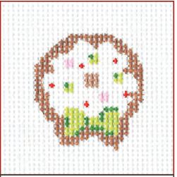 Vanilla Cookie Wreath Round