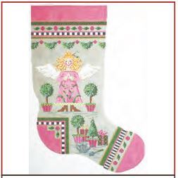 Topiary Angel Stocking