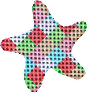 Harlequin Starfish Ornament
