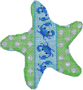 Dots/Blue Crabs Starfish Ornament