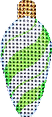 Lime Peppermint Swirl Light Bulb