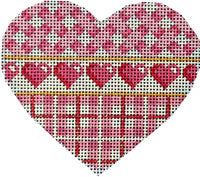 Pink Lattice/Hearts/Plaid Heart