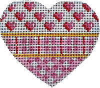 Pink Hearts/Plaid/Lattice Heart