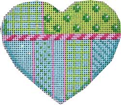 Lime/Turquoise Heart