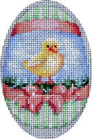 Chick Peach Bow Egg