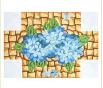 Hydrangea Doorstop