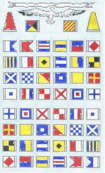 Nautical Alphabet Purse