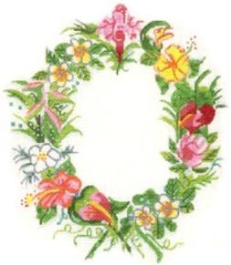Hawaiian Flower Frame