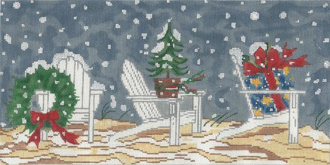 Winter Adirondack Chairs