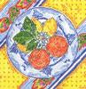 Lemon and Orange Plate - 13ct