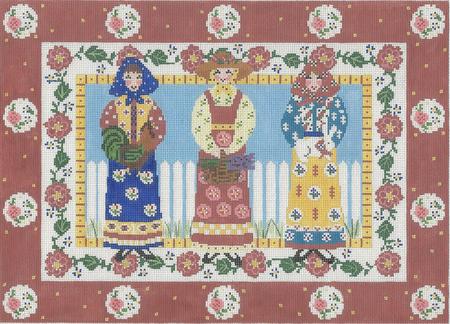 Trio Ladies - Flower Border