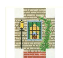 Grey Shingle Window Scene