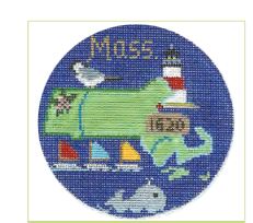 Massachusetts Ornament