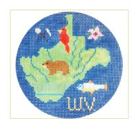 West Virginia Ornament