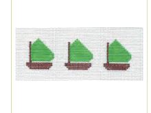 Lime Green Sailboats Jewelry Box Insert