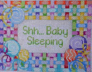 Lollipop Lattice Baby Sleeping Sign
