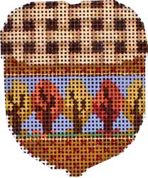 Tan Woven Cap/Shaker Trees Acorn