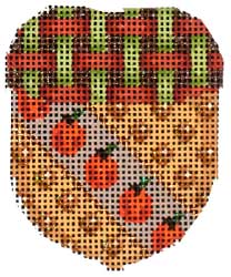 Diagonal Pumpkin/Woven Cap Mini Acorn