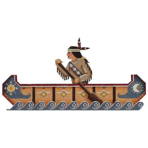 Canoe and Indian