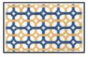 Navy and Yellow Diamonds Purse Insert