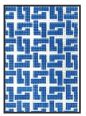 Dark Blue Square Chain Purse Insert