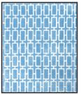 Light Blue Rectangles Purse Insert