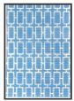 Light Blue Rectangles Purse Insert