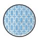 Light Blue Rectangles Purse Insert