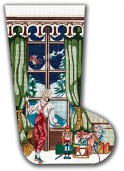 Boy at Window Stocking