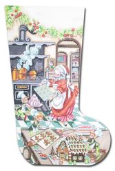 Mrs Cookie Santa Stocking