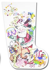Santa and Toys Stocking