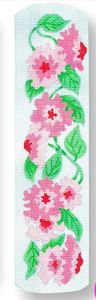 Salmon Flowers Eyeglass Case