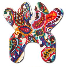 Paisley Frog - Red/Gold