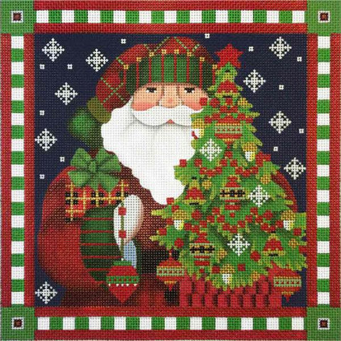Red Bird Santa Pillow