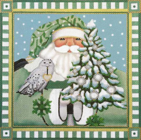 Wintergreen Santa Pillow