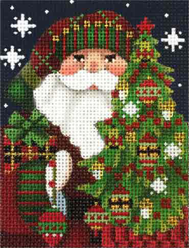 Red Bird Santa Ornament