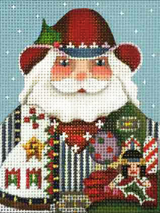 Cowboy Santa Ornament