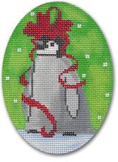 Penguin Baby With Bow Ornament