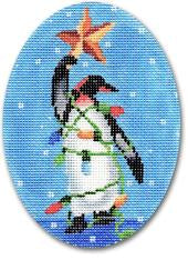 Penguin with Star Ornament