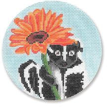 Skunk With Flower Ornament