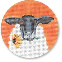 Sheep With Daisy Ornament